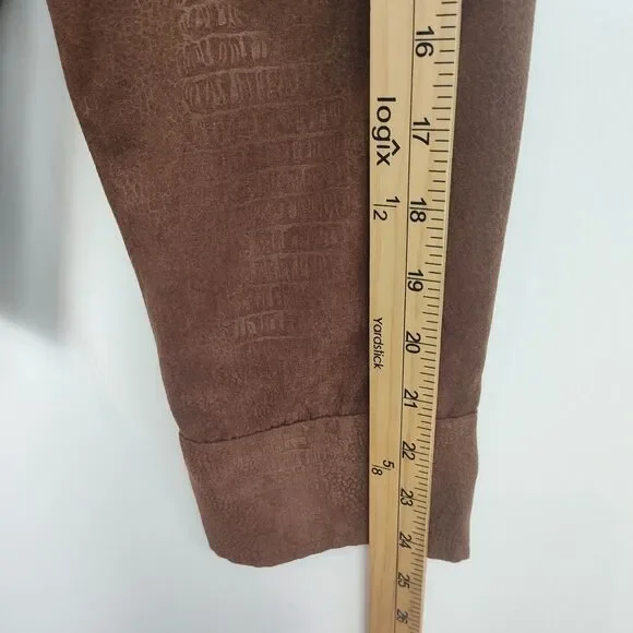 Koret Jacket Women's 12 Brown Faux Suede Full-Zip Lined - Picture 4 of 7